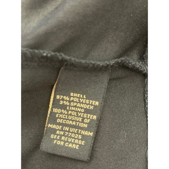 Serena Williams Black Waffle Knit / Mesh Shirt Dress Size 1X - Picture 6 of 8